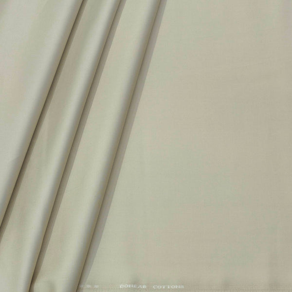 Trouser Fabric Donear Pure Cotton Stretchable Plain Colour Ash Brown