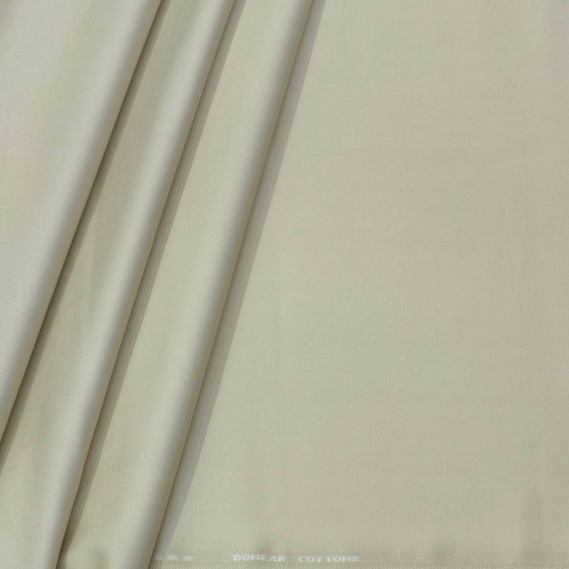 Trouser Fabric Donear Pure Cotton Stretchable Plain Colour Ash Brown