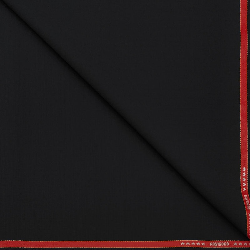 Suit Fabric Raymond Super 120s Luxurious 70% Rich Wool Plain Color Z Black