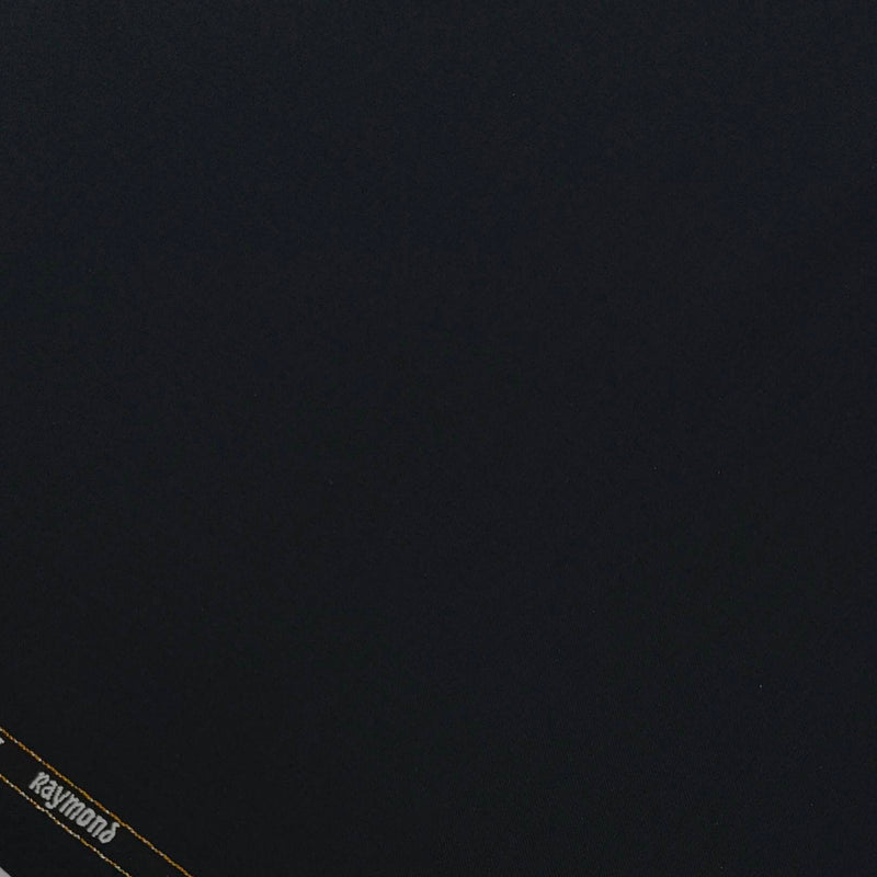 Suit Fabric Raymond Super 130s Luxurious 70% Rich Wool Plain Color Dull Black