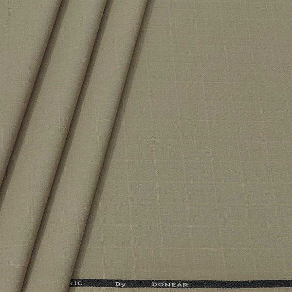 Trouser Fabric Donear 4Way Lycra Premium Check Colour Camel