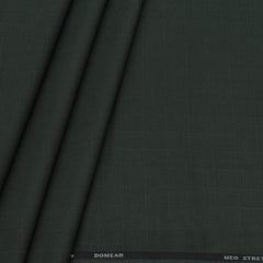 Trouser Fabric Donear 4Way Lycra Premium Check Colour Dark Green