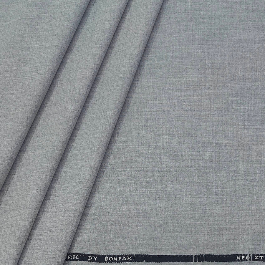 Trouser Fabric Donear 4Way Stretchable Premium Worsted Colour Silver