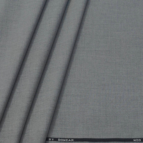 Trouser Fabric Donear 4Way Lycra Premium Plain Colour Light Grey
