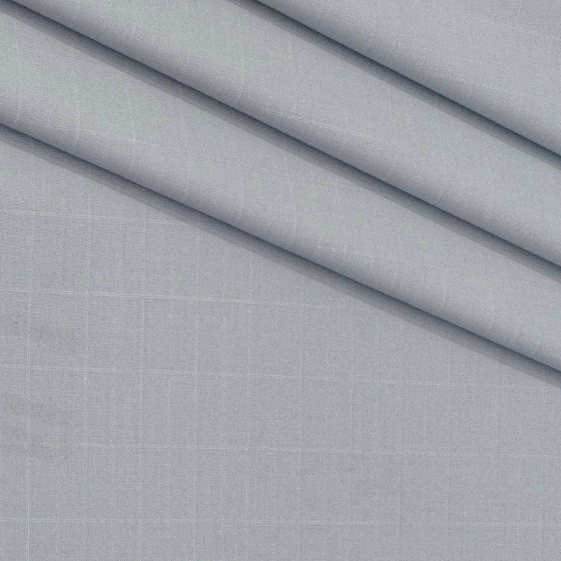 Trouser Fabric Donear 4Way Lycra Premium Check Colour Silver