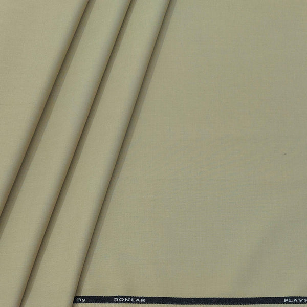 Trouser Fabric Donear 4Way Lycra Premium Plain Colour Light Brown