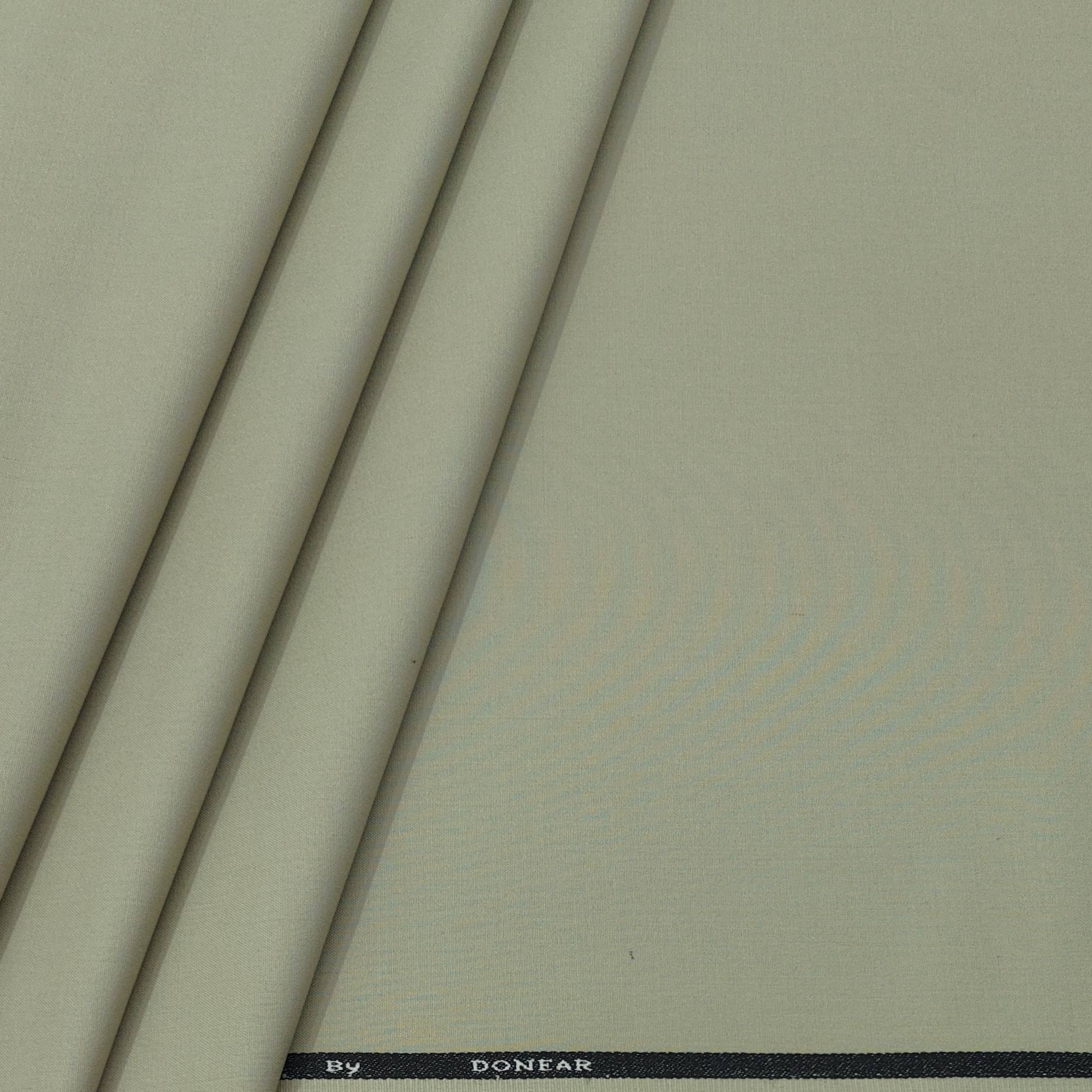Trouser Fabric Donear 4Way Stretchable Premium Plain Colour Greenish B ...