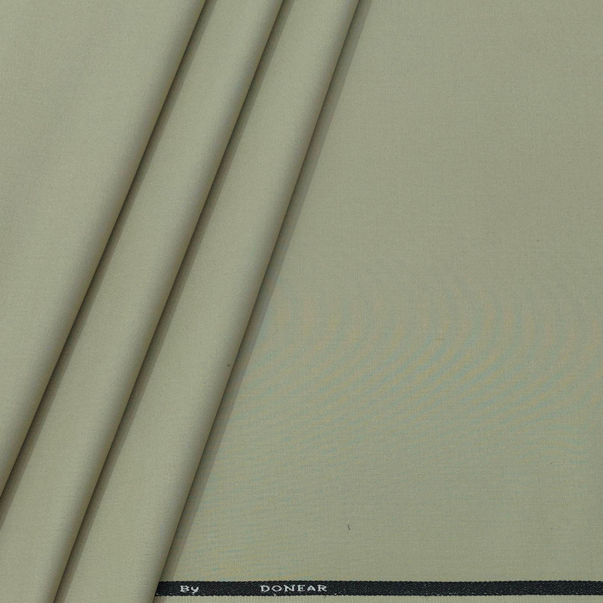 Trouser Fabric Donear 4Way Stretchable Premium Plain Colour Greenish Brown