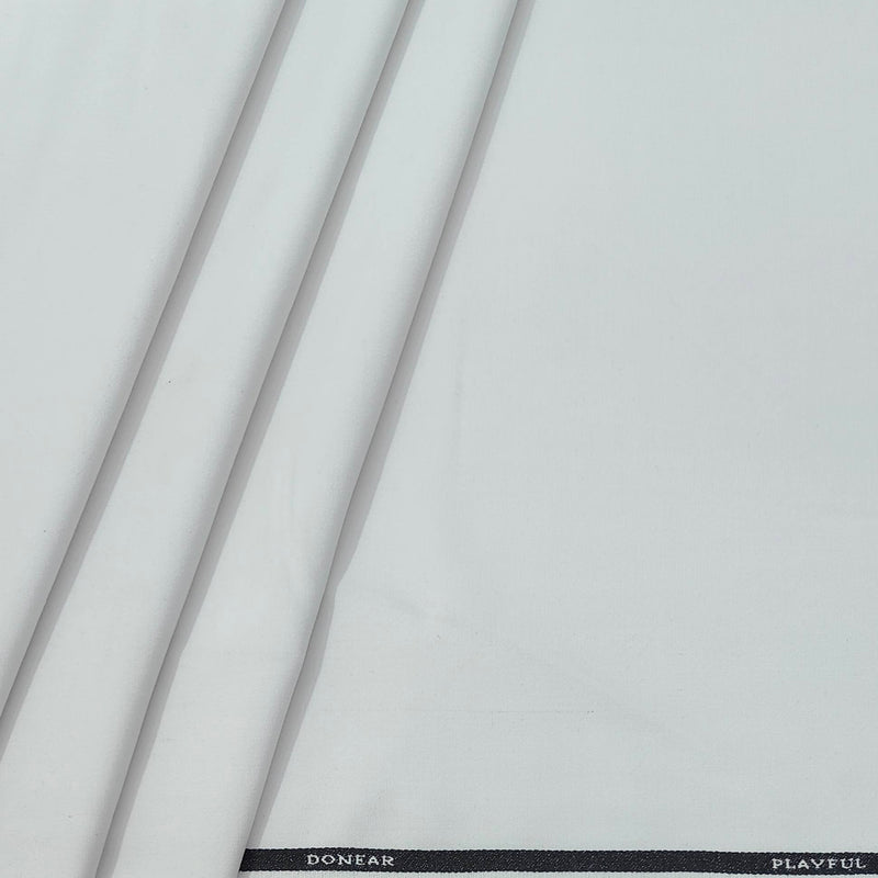 Trouser Fabric Donear 4Way Lycra Premium Plain Colour White