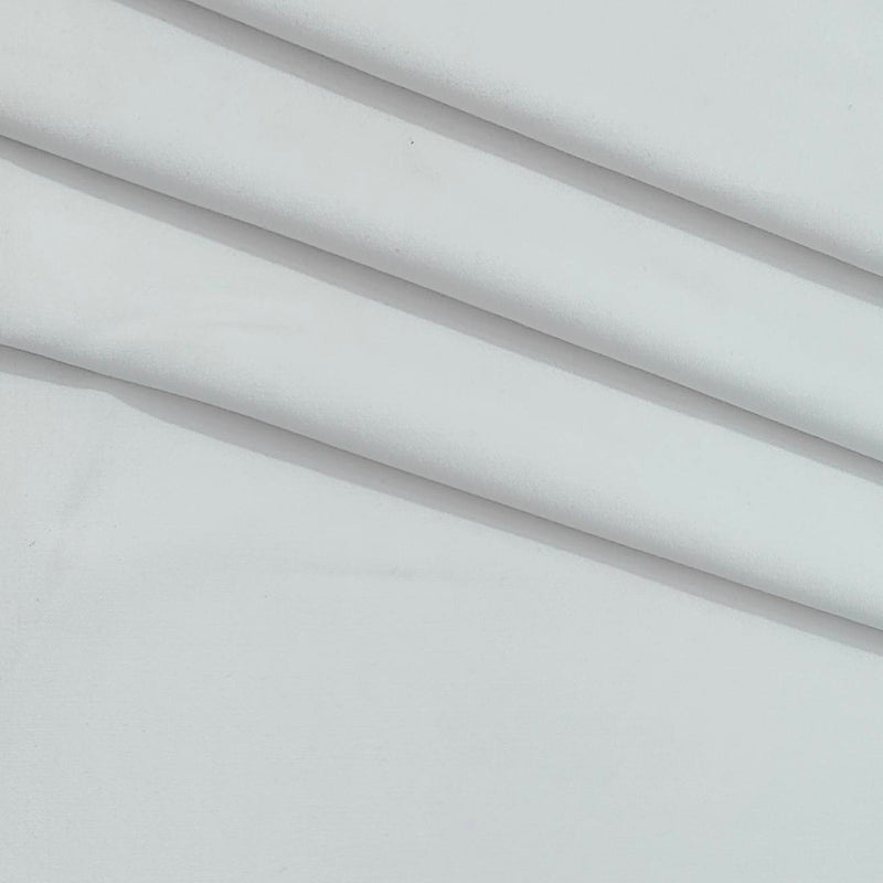 Trouser Fabric Donear 4Way Lycra Premium Plain Colour White