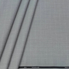 Trouser Fabric Donear 4Way Lycra Premium Check Colour Silver Grey