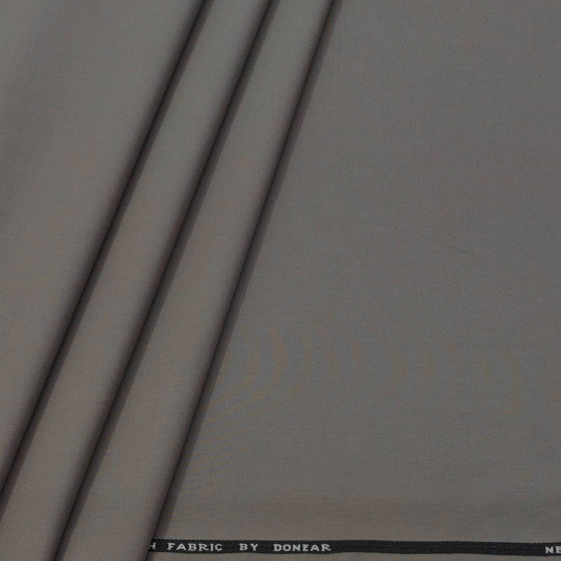 Trouser Fabric Donear 4Way Lycra Premium Plain Colour Dusty Greyish Brown