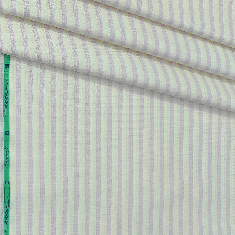 Shirt Fabric Grasim 100% Cotton Lining Colour Almond Brown N Light Pink