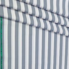 Shirt Fabric Grasim 100% Cotton Patta Lining Colour Grey N White