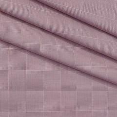 Shirt Fabric Grasim 100% Cotton Broad Check With Textured Colour Mauve Rose