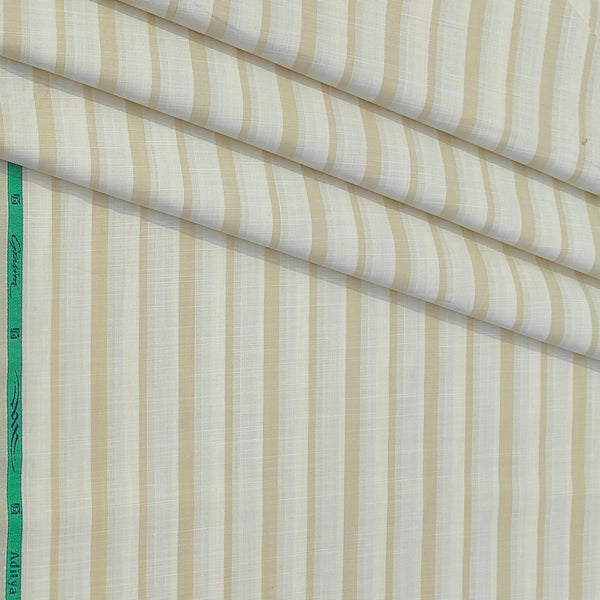 Shirt Fabric Grasim 100% Cotton Broad Lining Colour Dark Beige N Ash Brown