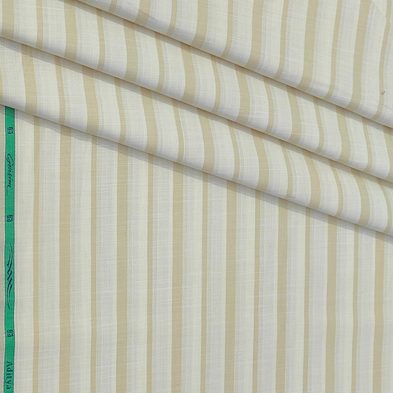 Shirt Fabric Grasim 100% Cotton Broad Lining Colour Dark Beige N Ash Brown