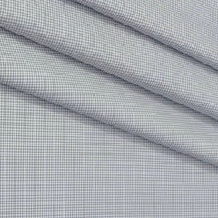 Shirt Fabric Grasim 100% Cotton Zig Zag Colour Silver Grey