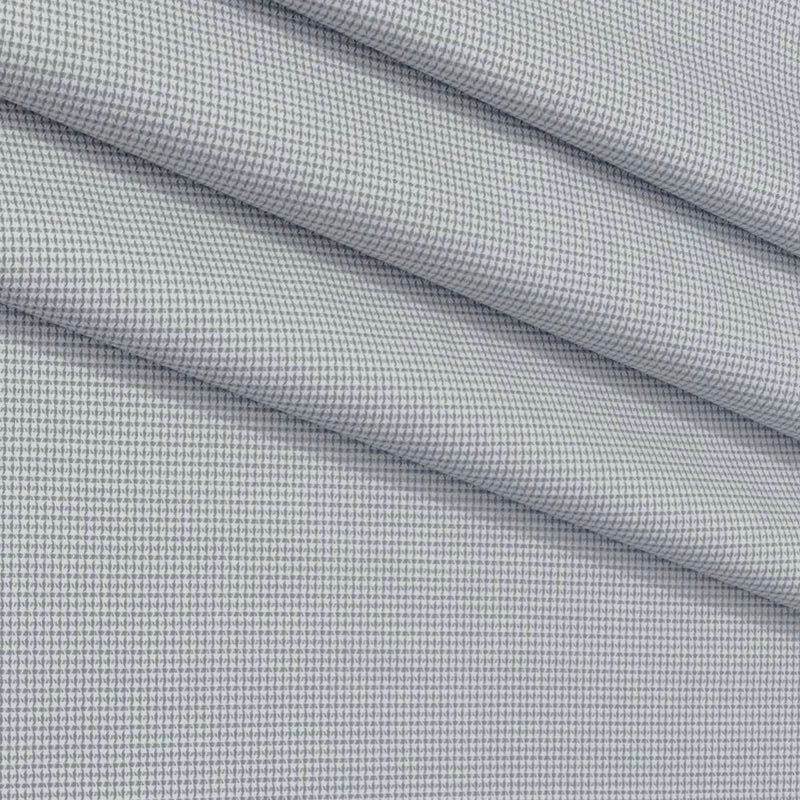 Shirt Fabric Grasim 100% Cotton Zig Zag Colour Silver Grey
