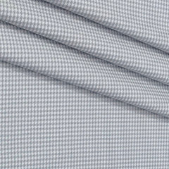 Shirt Fabric Grasim 100% Cotton Zig Zag Check Colour Silver Grey