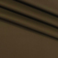 Trouser Fabric Donear Pure Cotton Plain Colour Golden Dark Brown