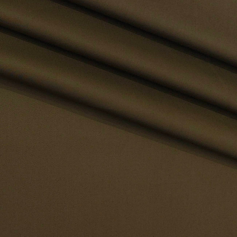 Trouser Fabric Donear Pure Cotton Plain Colour Golden Dark Brown