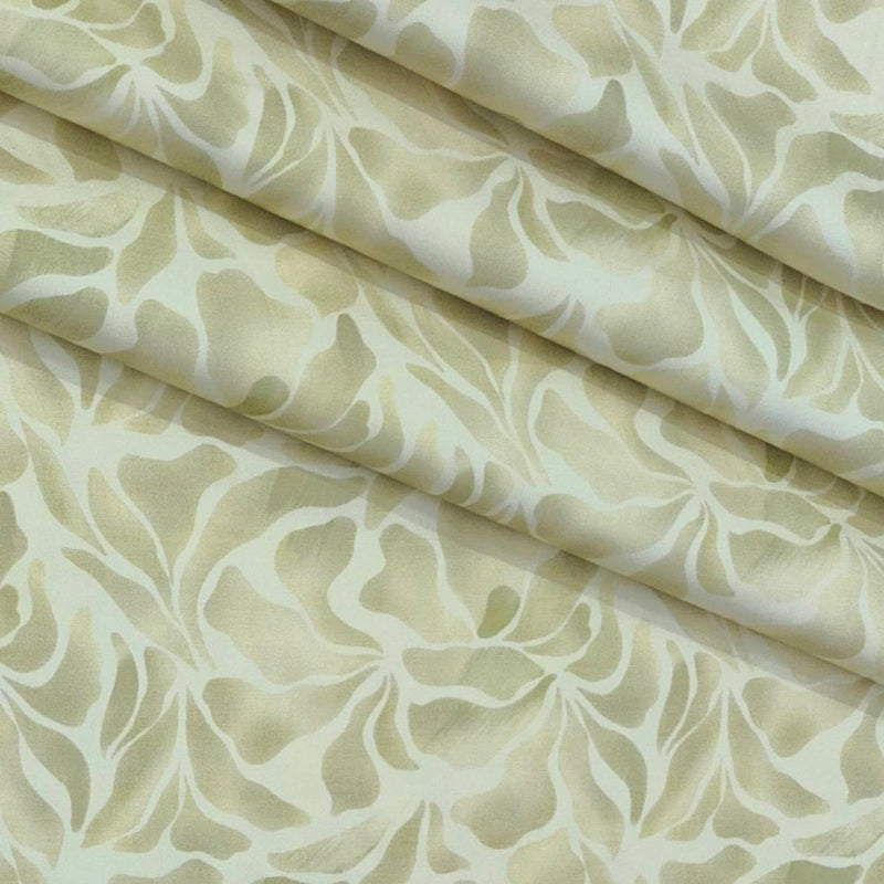 Shirt Fabric Donear Premium Giza Cotton Digital Print Colour Butter Cream