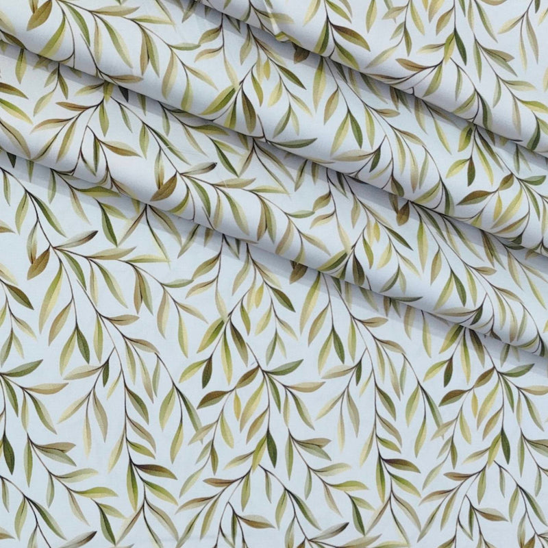 Shirt Fabric Donear Premium Giza Cotton Digital Print Colour Brown N Green