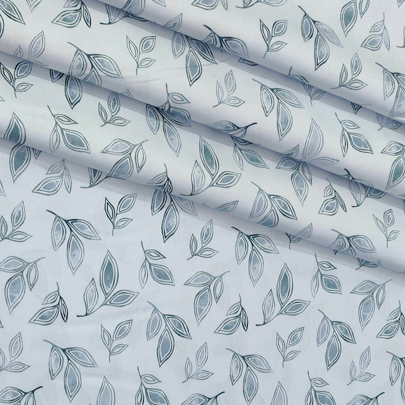 Shirt Fabric Donear Premium Giza Cotton Digital Print Colour Light Green