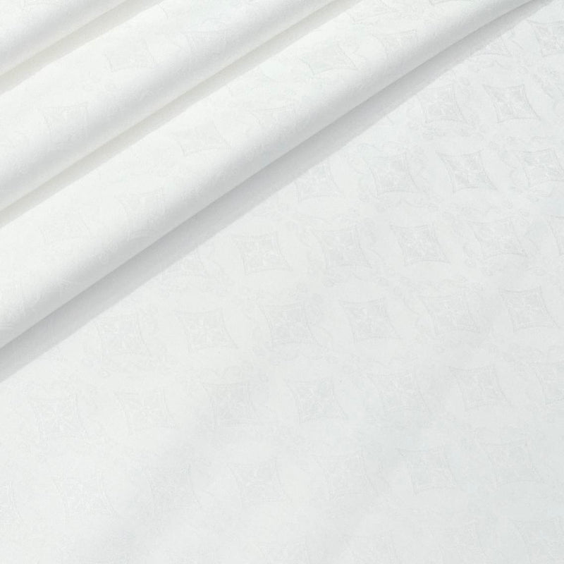 Shirt Fabric Soktas Finest 80s Giza Cotton Jacquard Colour White