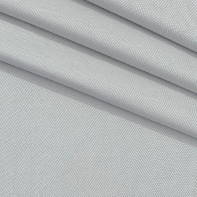 Shirt Fabric Soktas Finest 80s Giza Cotton Herringbone Colour Silver