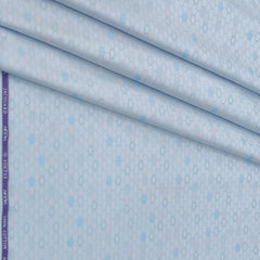 Shirt Fabric Soktas Finest 80s Giza Cotton Jacquard Colour Faded Blue