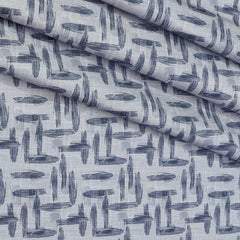 Shirt Fabric Donear Premium Giza Cotton Digital Print Colour Water Grey