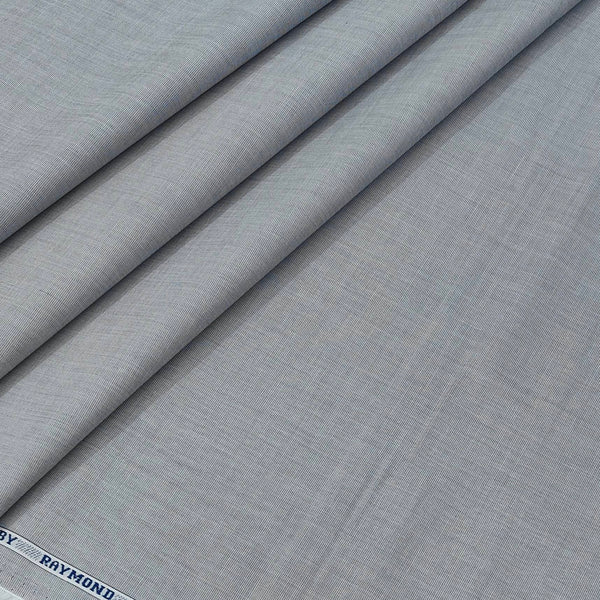 Shirt Fabric Raymond Fill a Fill 100% cotton Plain Colour Grey