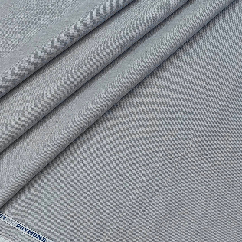 Shirt Fabric Raymond Fill a Fill 100% cotton Plain Colour Grey