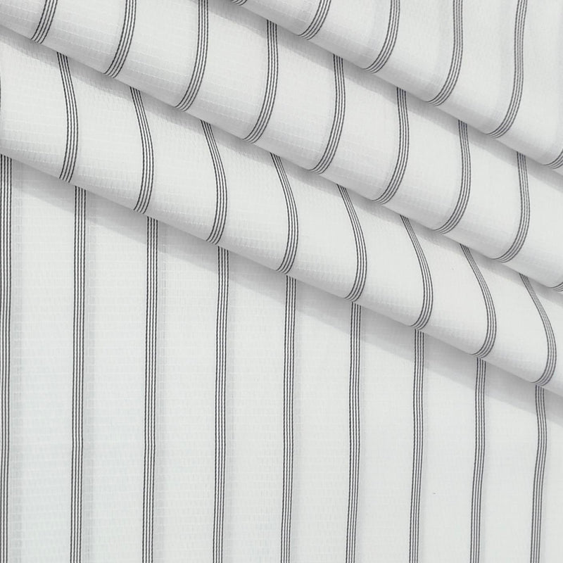 Shirt Fabric Soktas Finest 80s Giza Cotton Broad Lining Colour Black N White