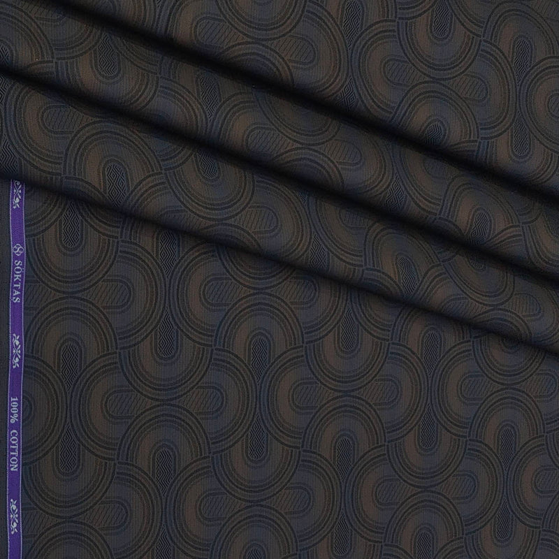 Shirt Fabric Soktas Finest 80s Giza Cotton Jacquard Colour Multicolour