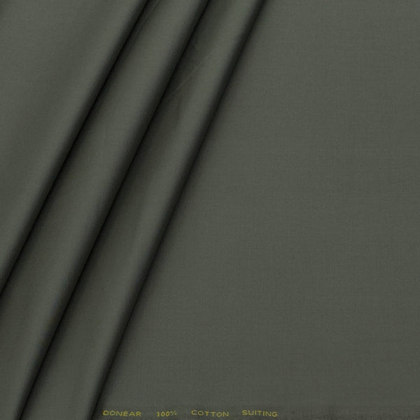 Trouser Fabric Donear Pure Cotton Plain Colour Sage Green
