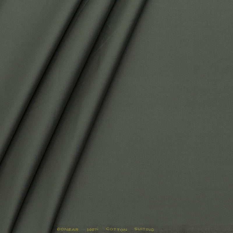 Trouser Fabric Donear Pure Cotton Plain Colour Sage Green