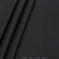Trouser Fabric Donear Pure Cotton Plain Colour Steel Grey