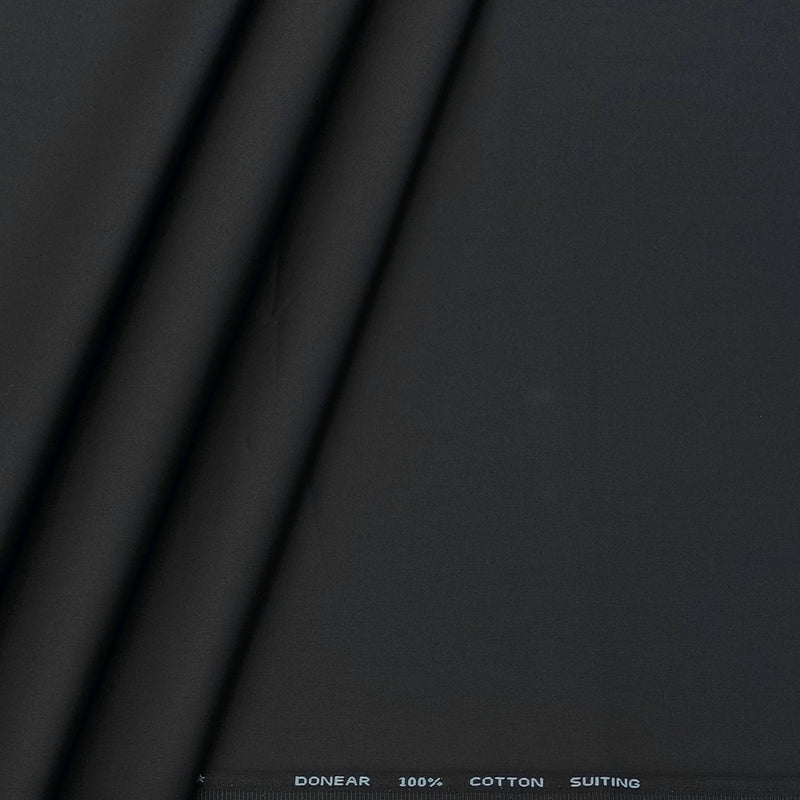 Trouser Fabric Donear Pure Cotton Plain Colour Steel Grey