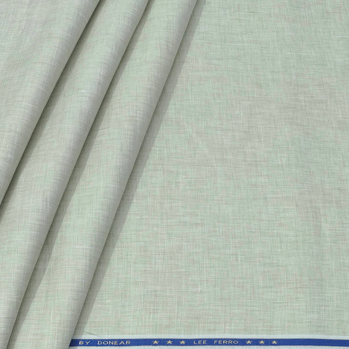 Trouser Fabric Donear Premium 60Lea×44Lea 100% Linen Slub Colour Gin Green