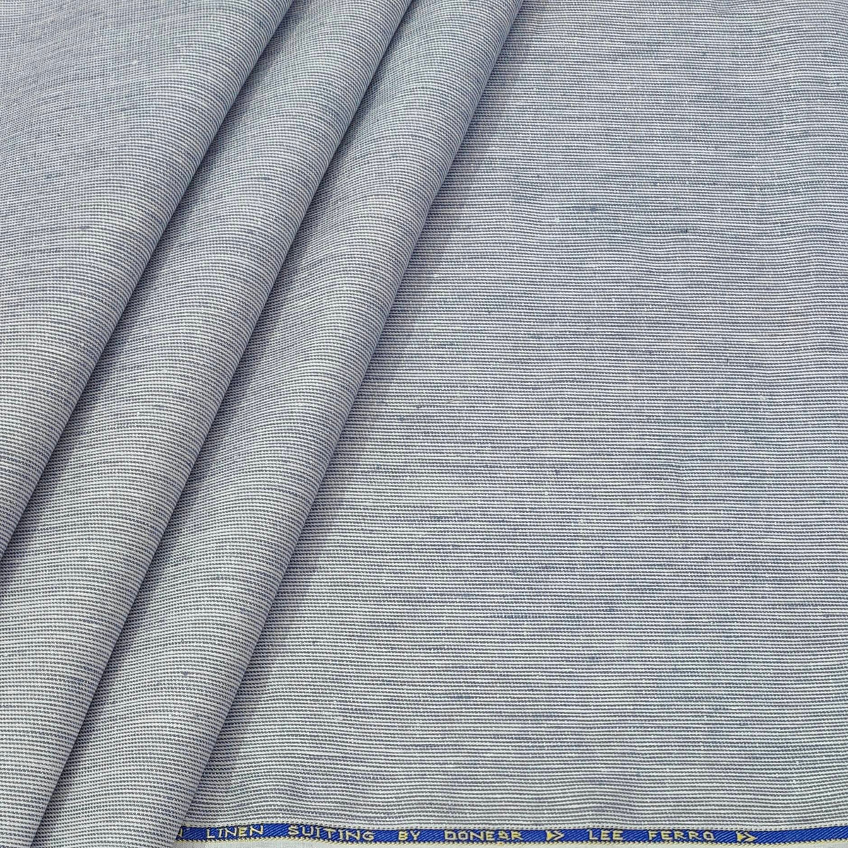 Trouser Fabric Donear Premium 60Lea×44Lea 100% Linen Pin Lining Colour Silver Grey