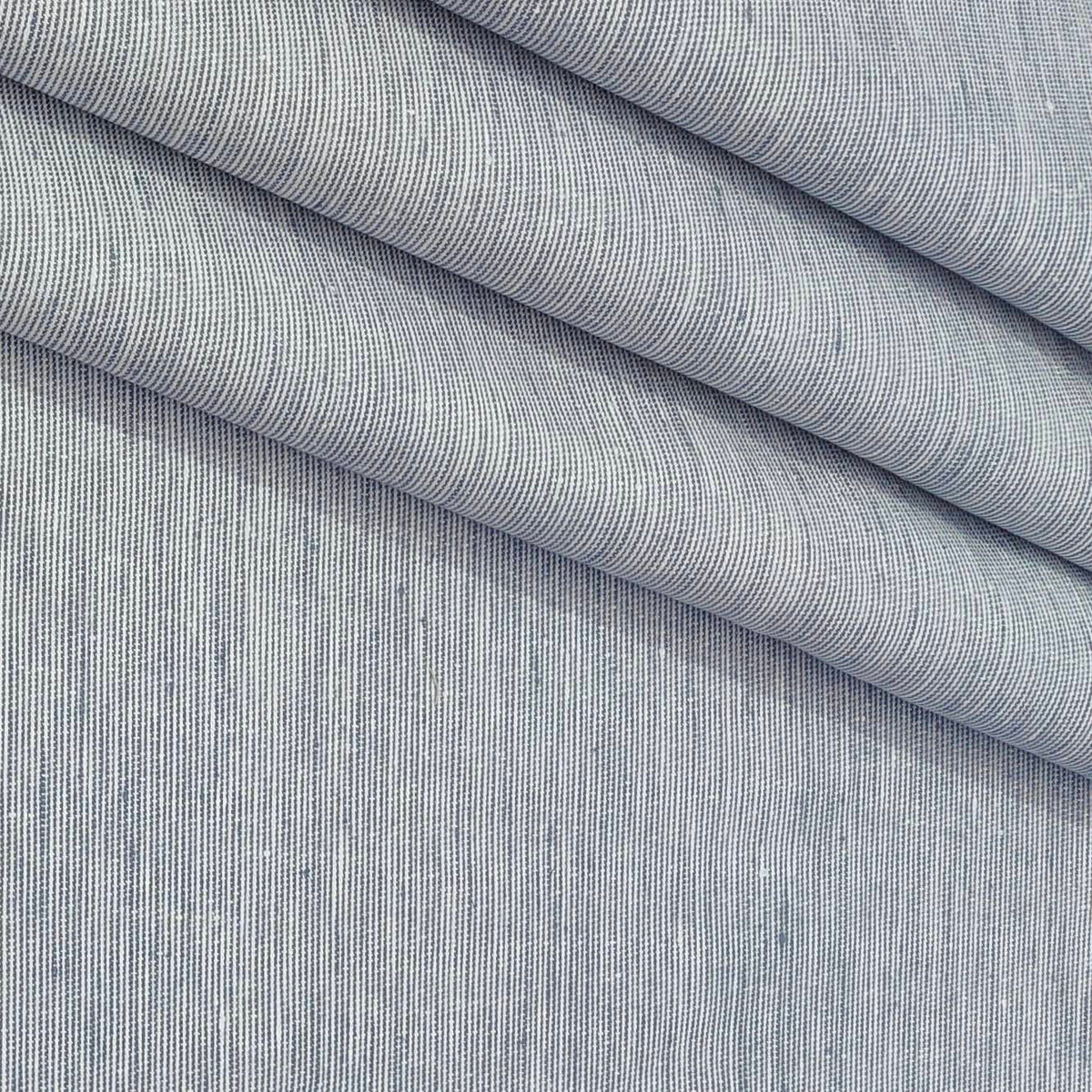 Trouser Fabric Donear Premium 60Lea×44Lea 100% Linen Pin Lining Colour Silver Grey