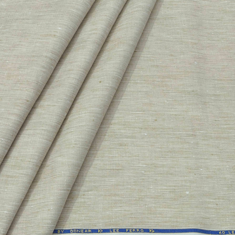 Trouser Fabric Donear Premium 60Lea×44Lea 100% Linen Pin Lining Colour Brown