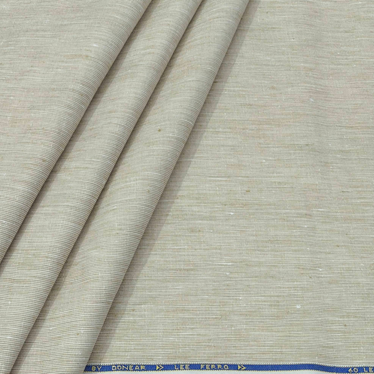 Trouser Fabric Donear Premium 60Lea×44Lea 100% Linen Pin Lining Colour Brown