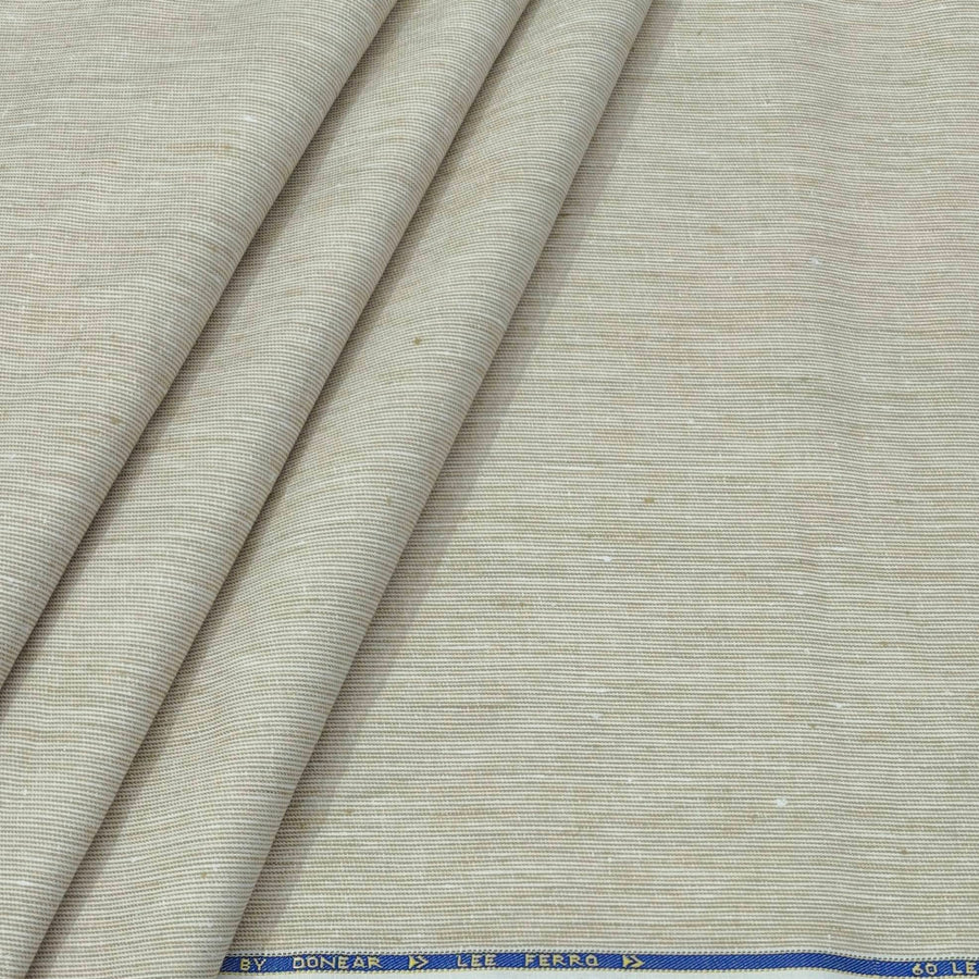 Trouser Fabric Donear Premium 60Lea×44Lea 100% Linen Pin Lining Colour Brown
