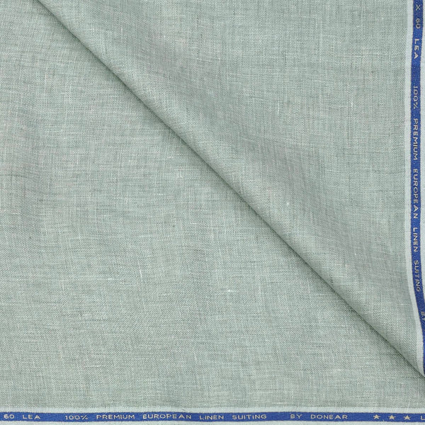 Trouser Fabric Donear Premium 60Lea×44Lea 100% Linen Slub Colour Light Green