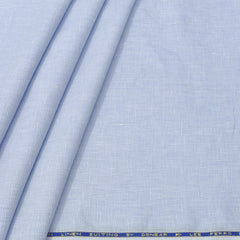 Trouser Fabric Donear Premium 44Lea 100% Linen Pin Check Colour Blue