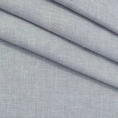 Trouser Fabric Donear Premium 44 Lea 100% Linen Pin Check Colour Light Grey